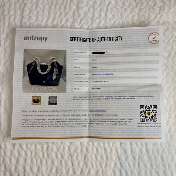 Coach NEW WITH TAGS Meadow Denim Pebbled Leather Shoulder Bag + authenticity 📝 - Picture 6 of 16